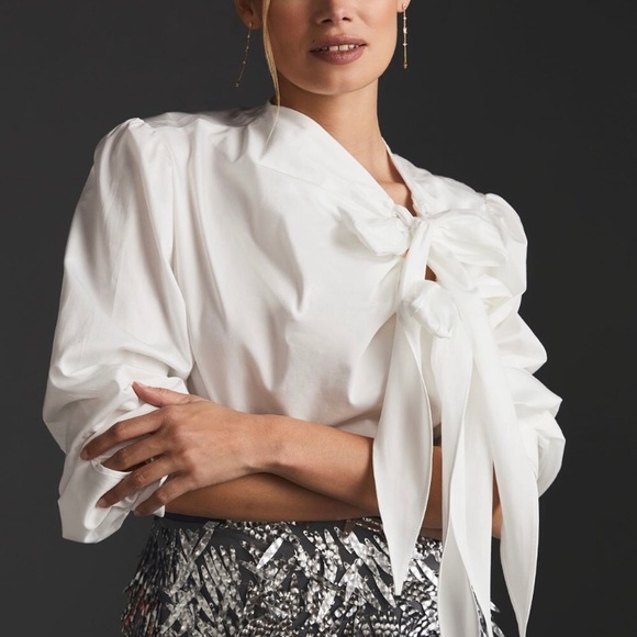 Anthropologie Maeve Cotton Poplin Blouse. Size Small - Picture 2 of 12